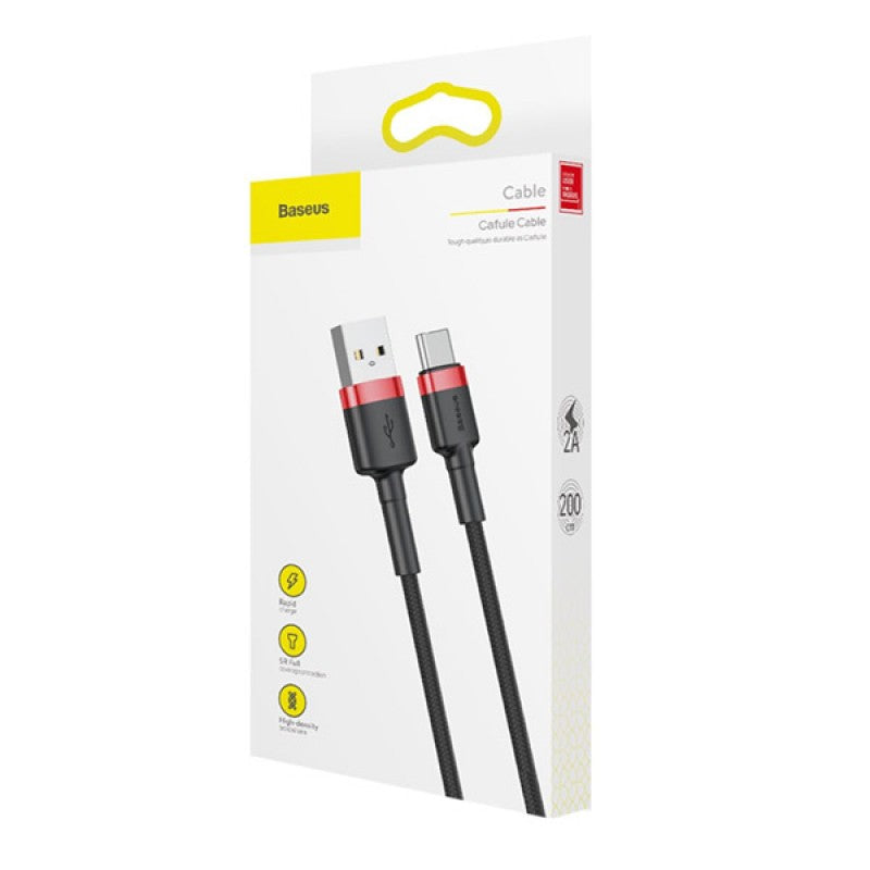 BASEUS CAFULE CABLE LIGHTNING 200CM BASEUS CAFULE CABLE LIGHTNING 200CM